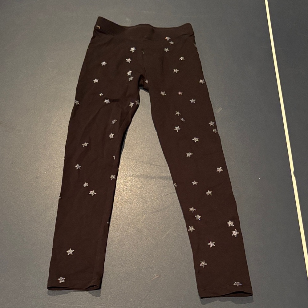 Crewcuts Black Star Pattern Leggings